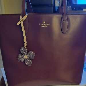 Kate Spade Purple Tote Bag with Structured Design